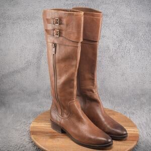 EUC Arturo Chiang Earlene Tall‎ Brown Riding Boots Sz 7 M